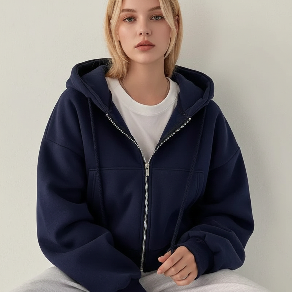 Korte Dames Hoodie – Casual & Comfortabel