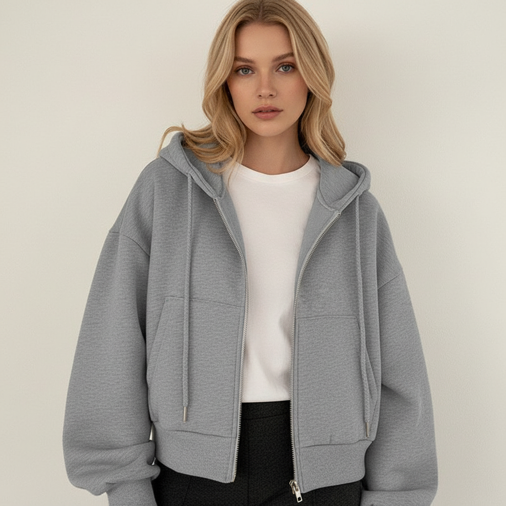 Korte Dames Hoodie – Casual & Comfortabel