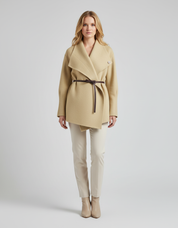 Polyester Dames Cardigan met Riem