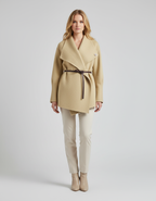 Polyester Cardigan met Riem | Dea Studios