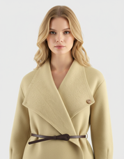 Polyester Dames Cardigan met Riem