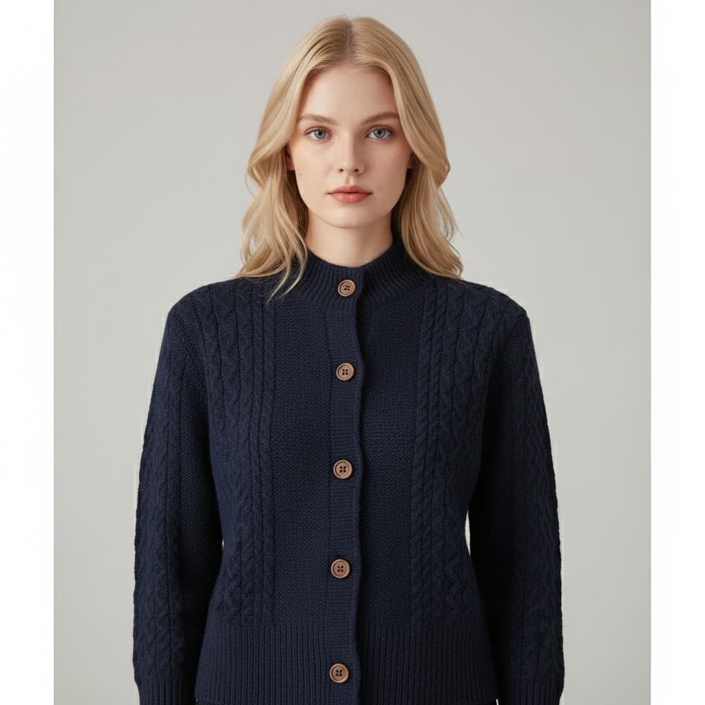 Gebreid Vest met Opstaande Kraag | Dea Studios