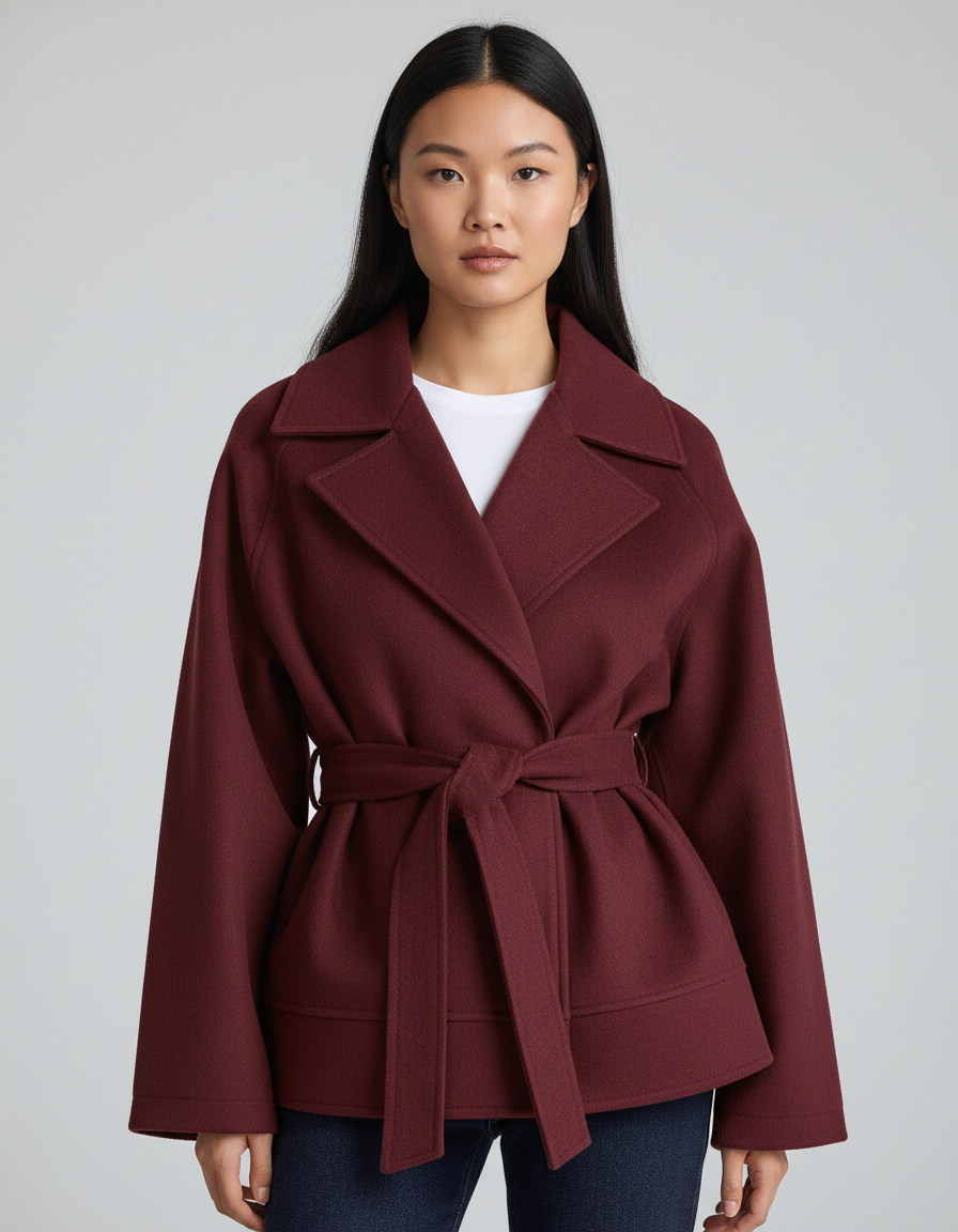 Wijnrode Mantel - Premium Kwaliteit