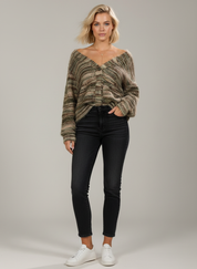 Fuzzy Chunky Cardigan – Zacht & Warm