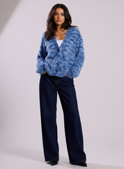 Fuzzy Chunky Cardigan – Zacht & Warm