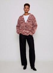 Fuzzy Chunky Cardigan – Zacht & Warm