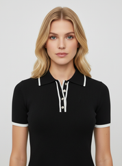 Gebreide Polo – Luxe, Flatterend & Tijdloos Verfijnd