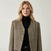 Cropped Jasje Dames met V-Hals – Kort & Trendy