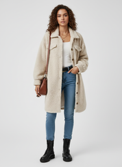 Effen Teddyjas Dames – Warm & Casual