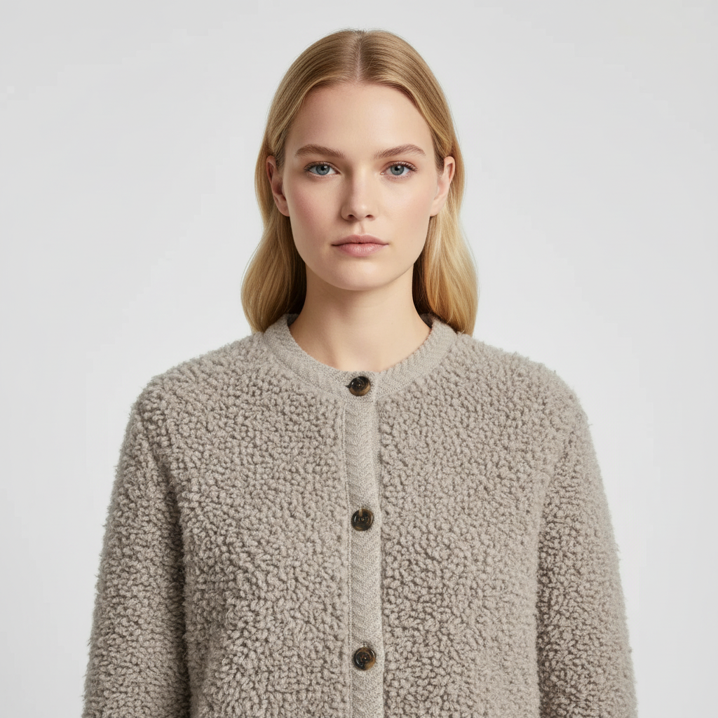 Teddy Cardigan met Knopen