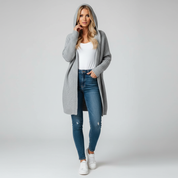 Gebreide Dames Cardigan met Capuchon