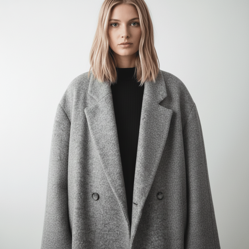 Lange Wollen Winterjas Dames