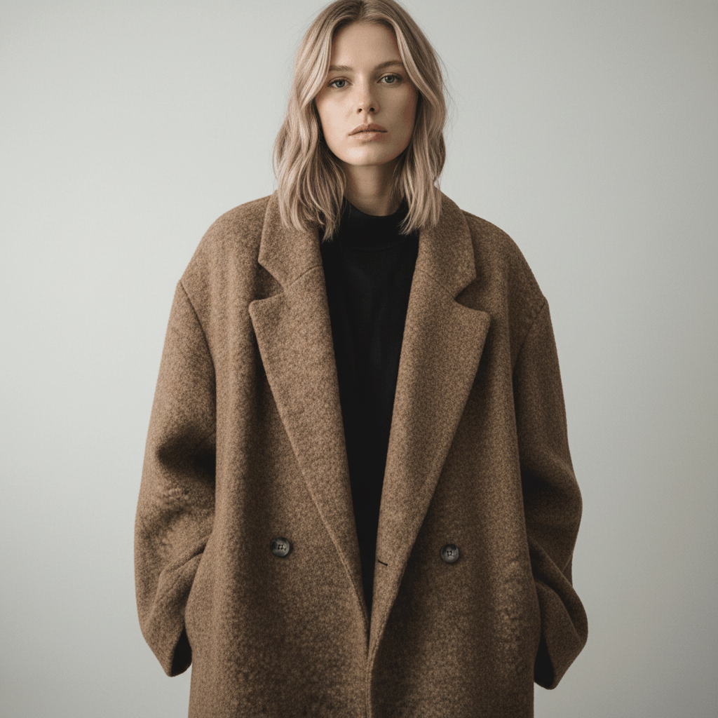 Lange Wollen Winterjas Dames