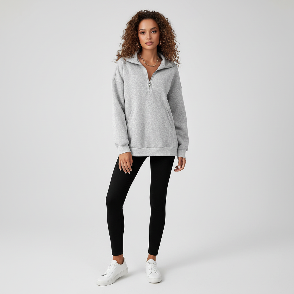 Comfortabele Zip Trui voor Dames