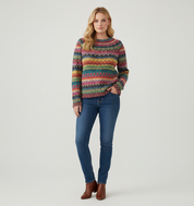 Kleurrijke Trui voor Dames – Vrolijk & Zacht