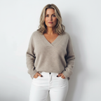 Dea Studios Gebreide Trui Beige