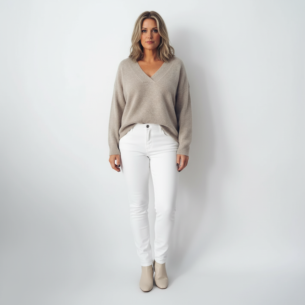 Dea Studios Gebreide Trui Beige