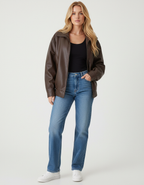 Dea Studios Oversized Leren Bomberjack