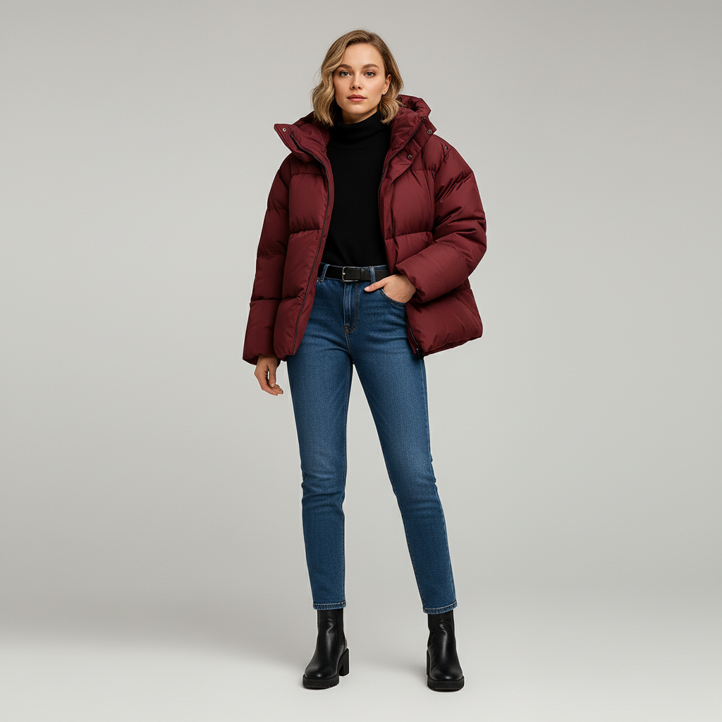 Lichtgewicht Gewatteerde Jas Dames met Capuchon – Waterafstotend & Stijlvol | Marije