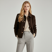 Klassieke Dames Jas | Wolmix | Beige | Casual & Business