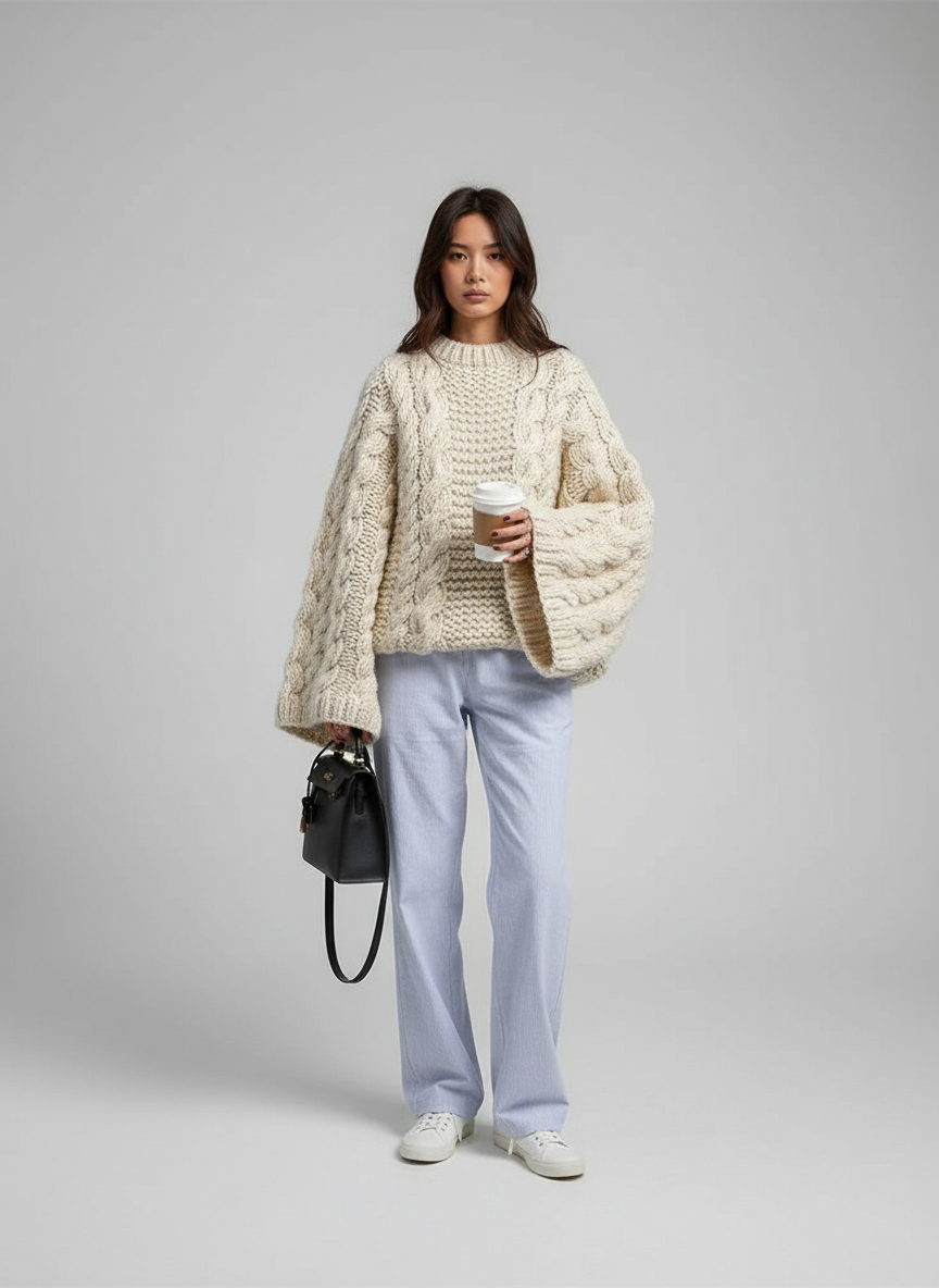 Comfortabele Oversized Pullover voor Dames