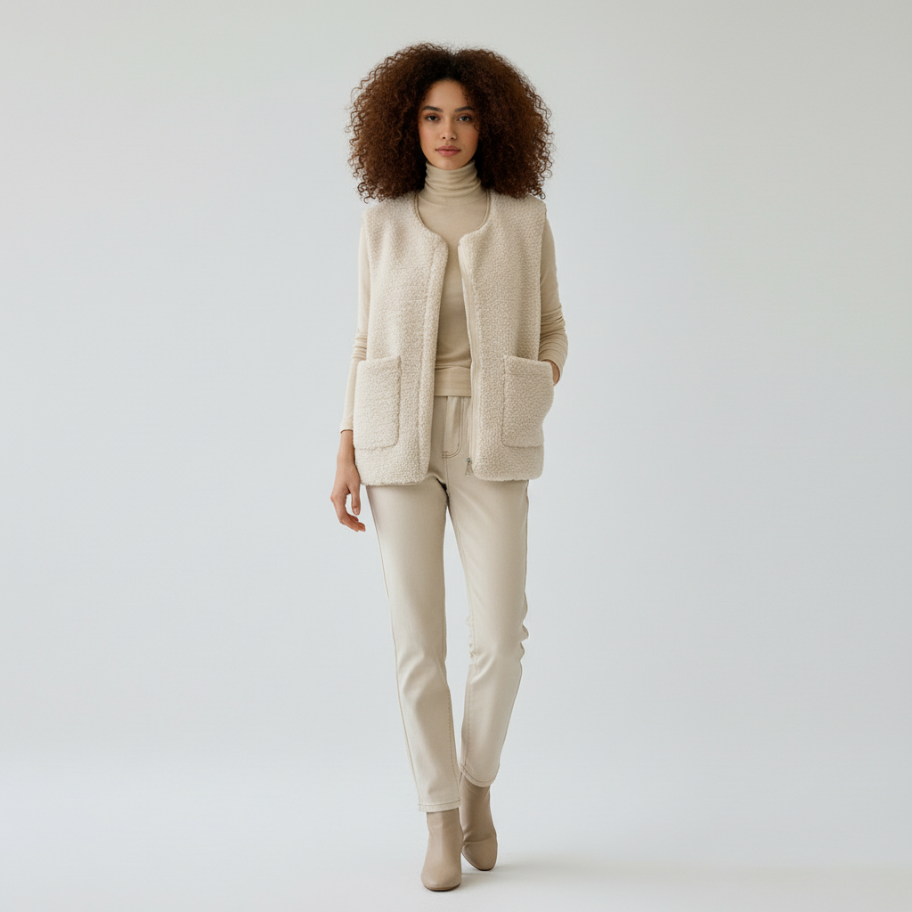 Fleece Dames Vest – Warm & Zacht Mouwloos Vest