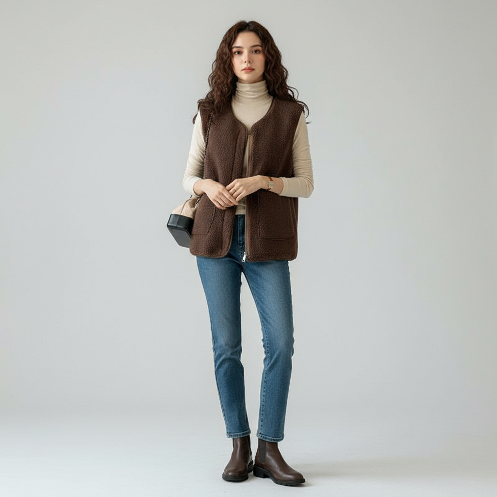 Fleece Dames Vest – Warm & Zacht Mouwloos Vest
