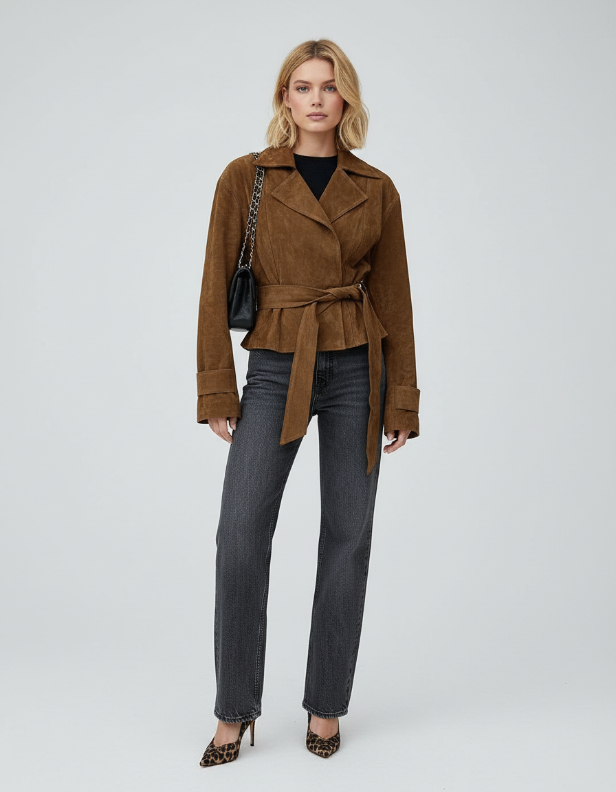 Suède-look Dames Jas – Warm & Zacht