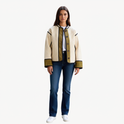 Celine | Dames Gewatteerde Jas met Contrastdetails