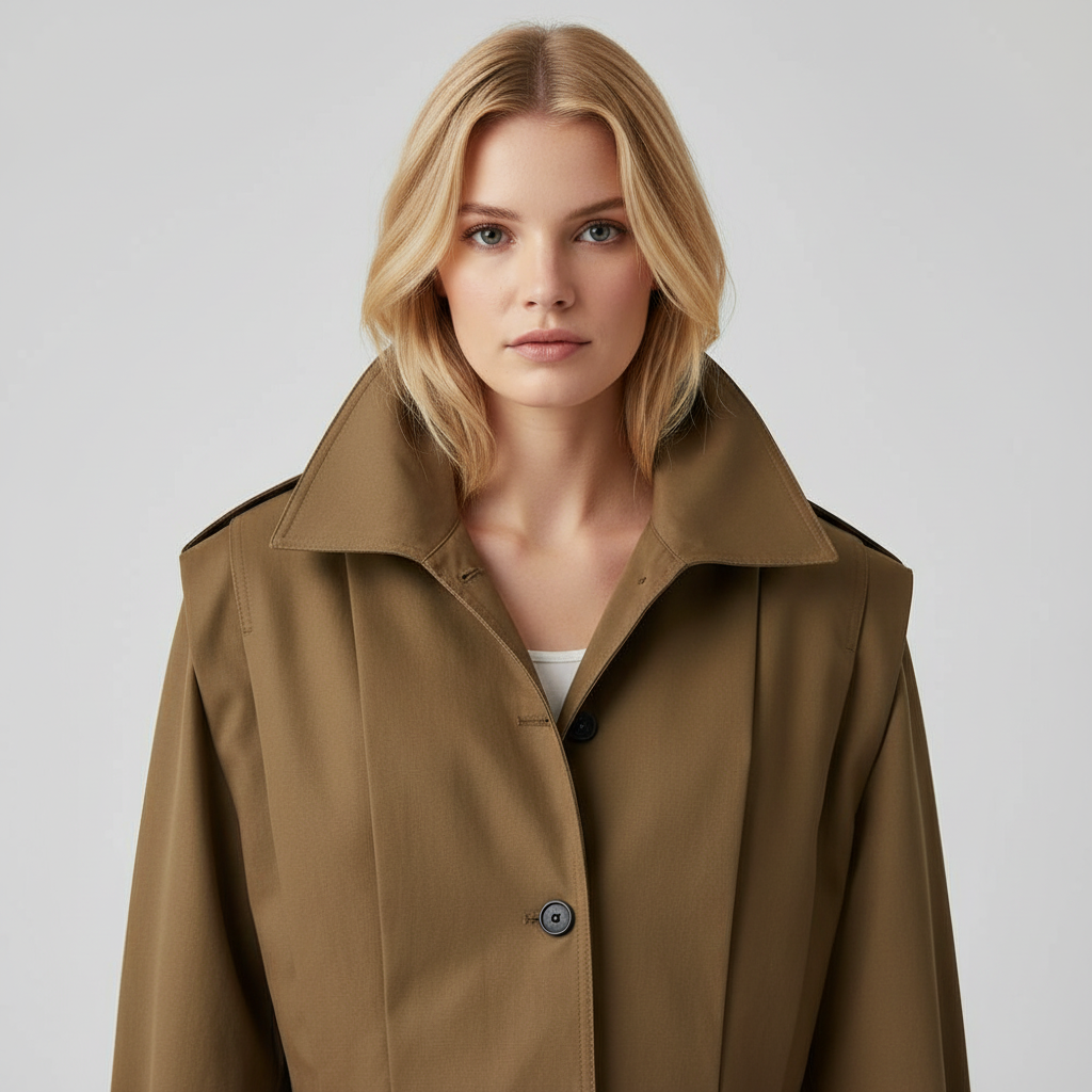 Stijlvolle Casual Bruine Dames Jas