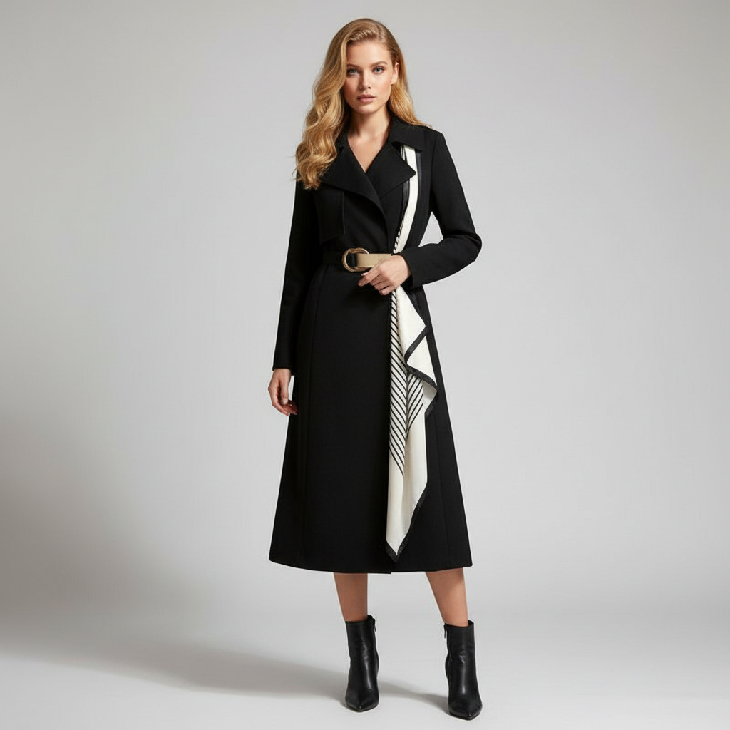 Dea Studios Trenchcoat met Sjaal