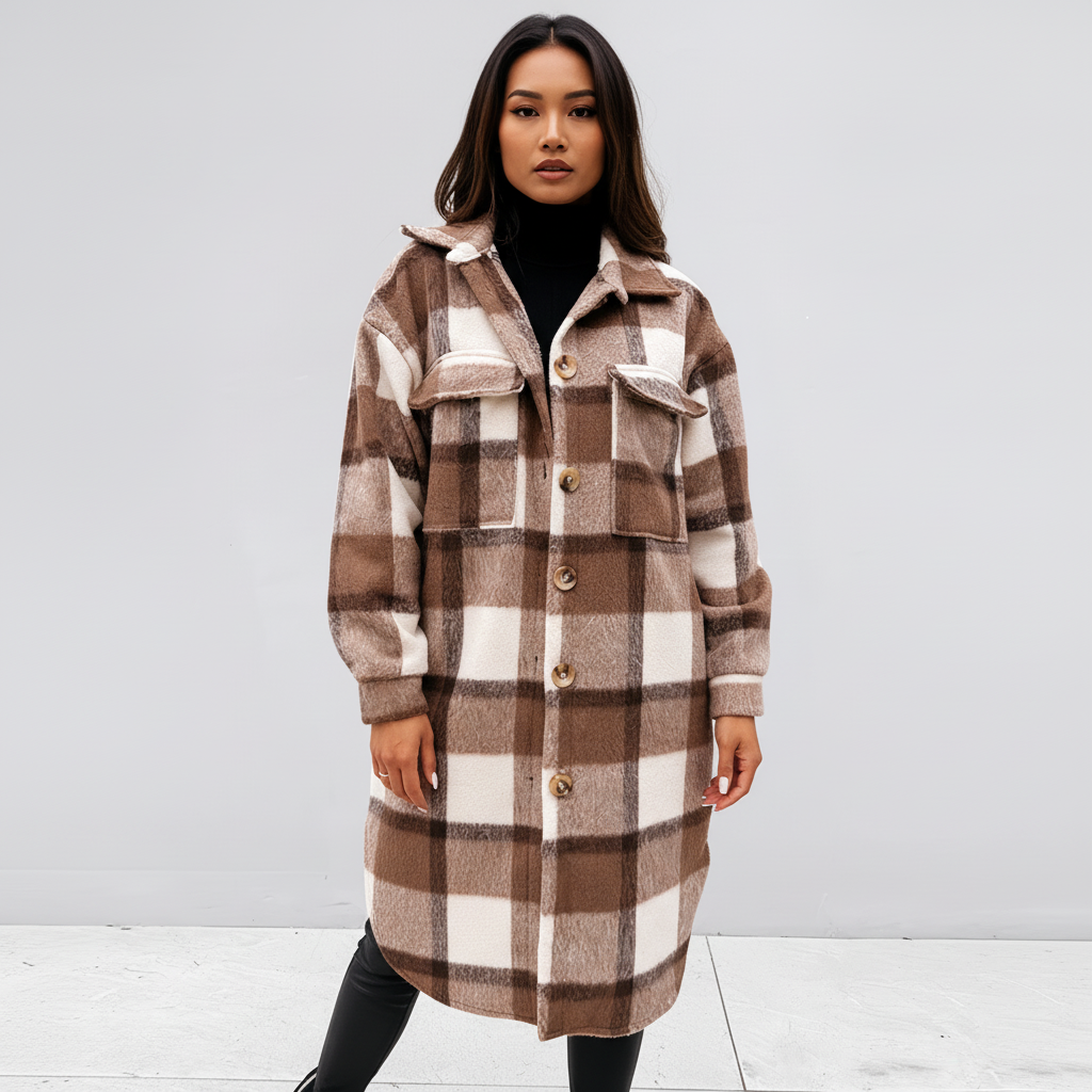 Lange Plaid Dames Jack – Warm & Duurzaam