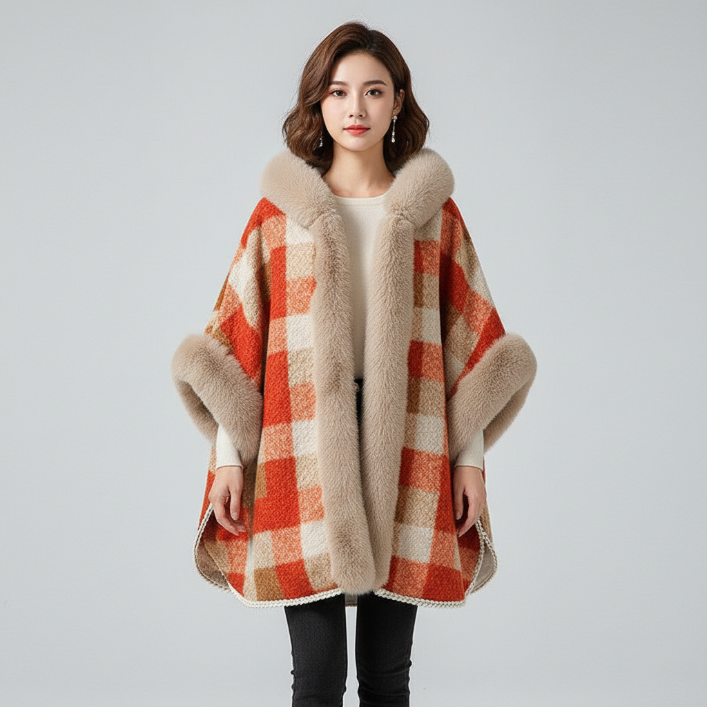 Dea Studios Plaid Cape