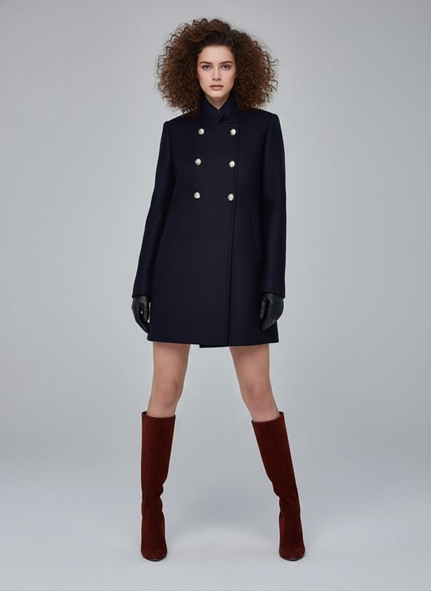 Dea Studios Klassieke Wolmix Jas