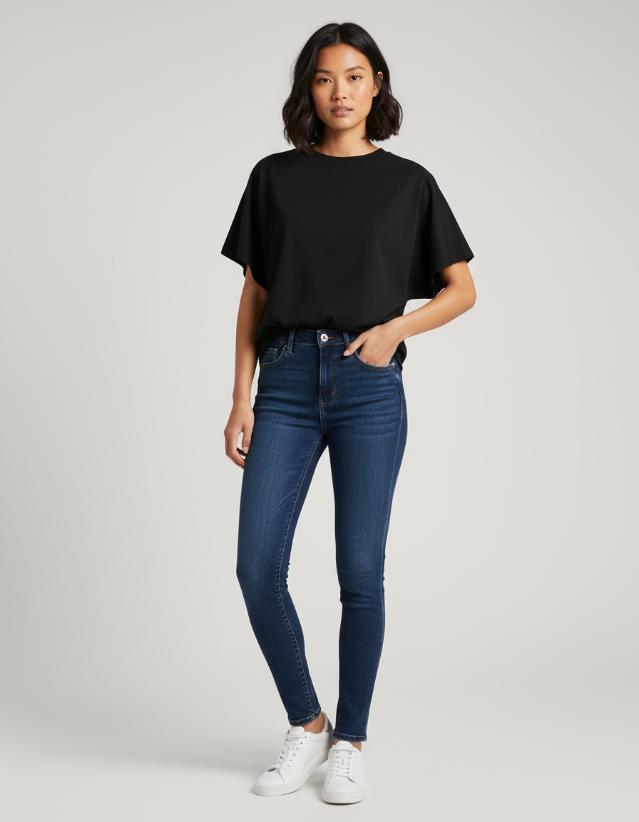 Dames Relaxed Fit T-shirt – Comfortabel Basic Shirt