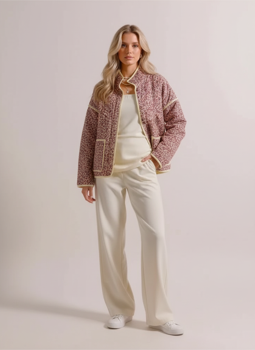 Katoenen Dames Jasje met Print – Lichtgewicht Jack