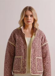 Katoenen Dames Jasje met Print – Lichtgewicht Jack