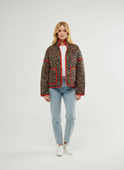 Katoenen Dames Jasje met Print – Lichtgewicht Jack