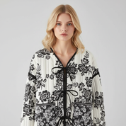 Patchwork Jas voor Dames – Trendy Kleurenmix