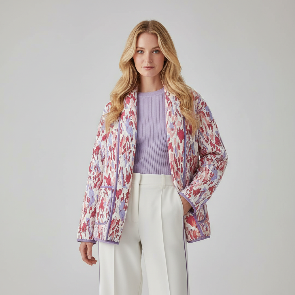 Damesjas met Bloemenprint – Trendy Voorjaarsjas
