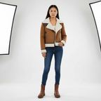 Dea Studios Bruine Suedine Jas