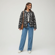 Korte Jas met Ikat Print voor Dames