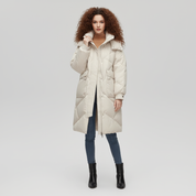 Lange Puffer Jas voor Dames – Warme Gewatteerde Winterjas