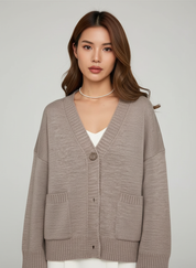 Oversized Cardigan voor Dames – Zacht Gebreid Vest