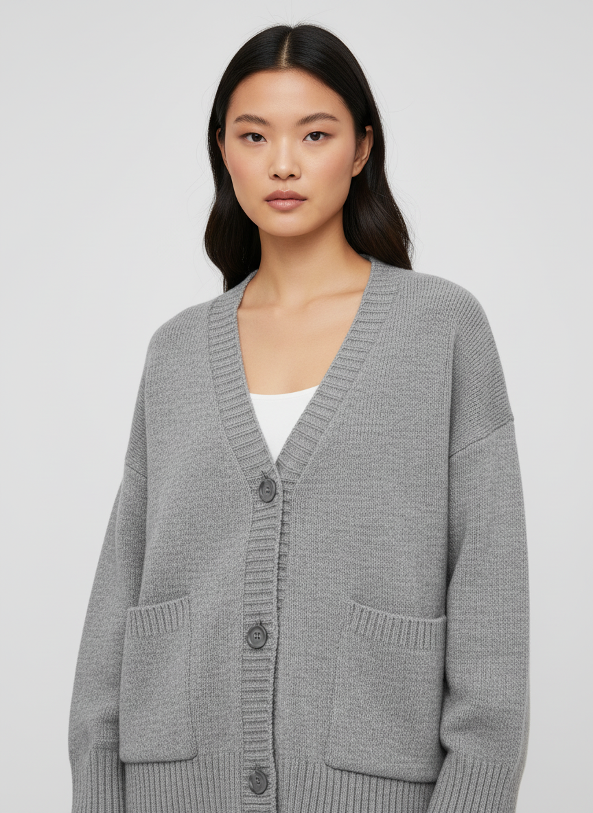 Oversized Cardigan voor Dames – Zacht Gebreid Vest