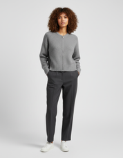 Grijs Gebreid Vest voor Dames – Zacht & Warm Knit Cardigan