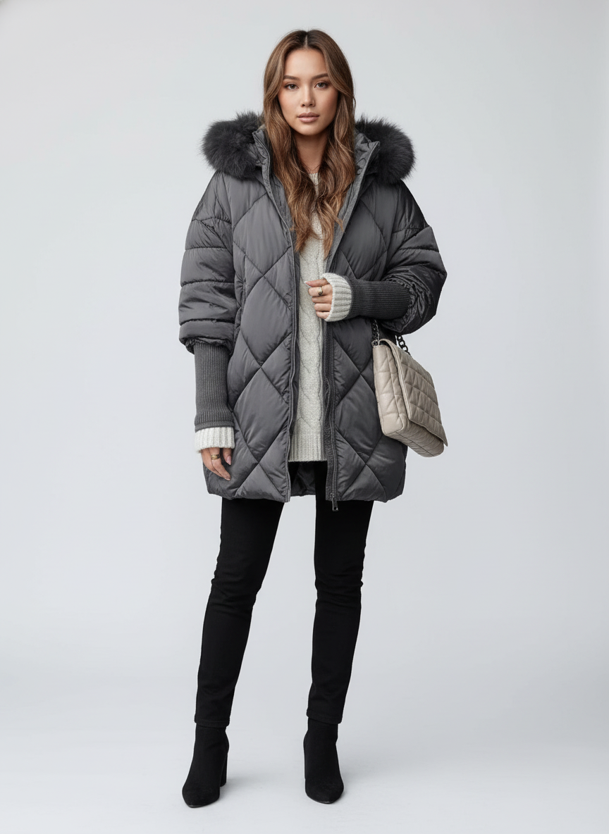 Gewatteerde Jas voor Dames – Warme Lichtgewicht Puffer Jas