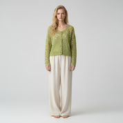 Luchtige Open Gebreide Cardigan voor Dames – Zacht Lichtgewicht Vest