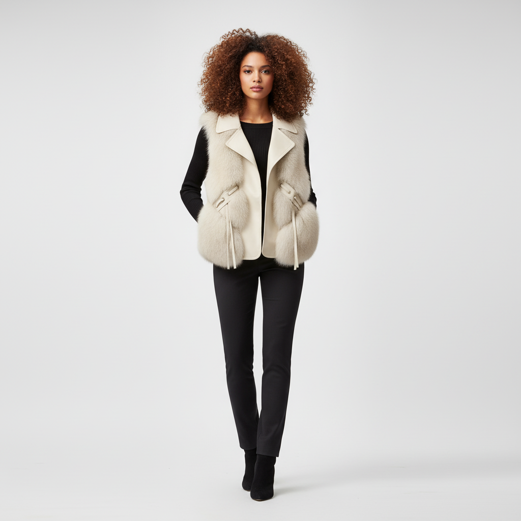 Dames Vest met Bont – Warme Faux Fur Bodywarmer