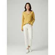 Tijdloos Gebreid Dames Vest met Schuine Knoopsluiting